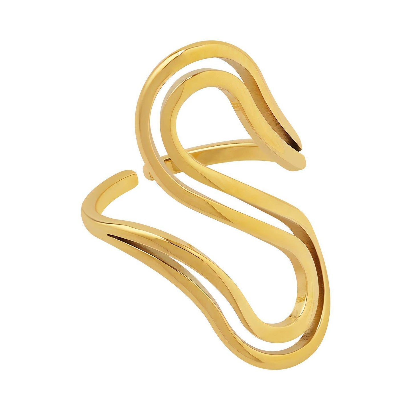 18K Gold Plated Stainless Steel Finger Ring - Ora Dazzle