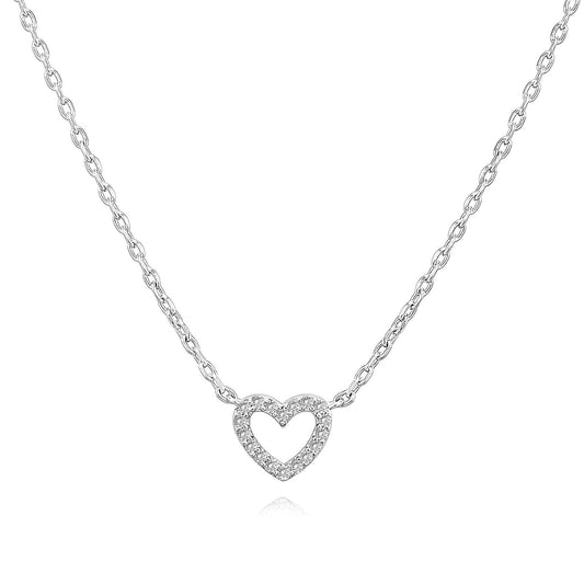 Stainless steel Heart Pendant Necklace - Ora Dazzle