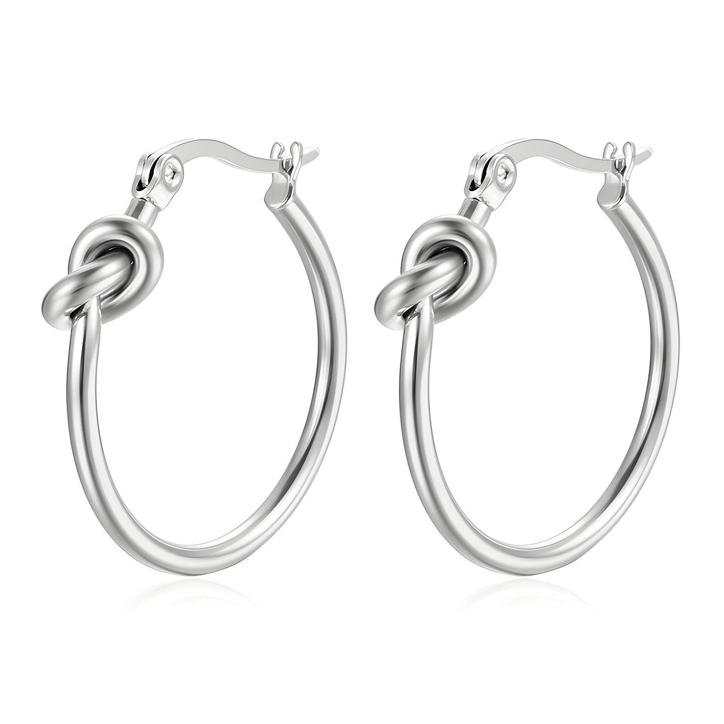 Stainless Steel Node Earrings - Ora Dazzle