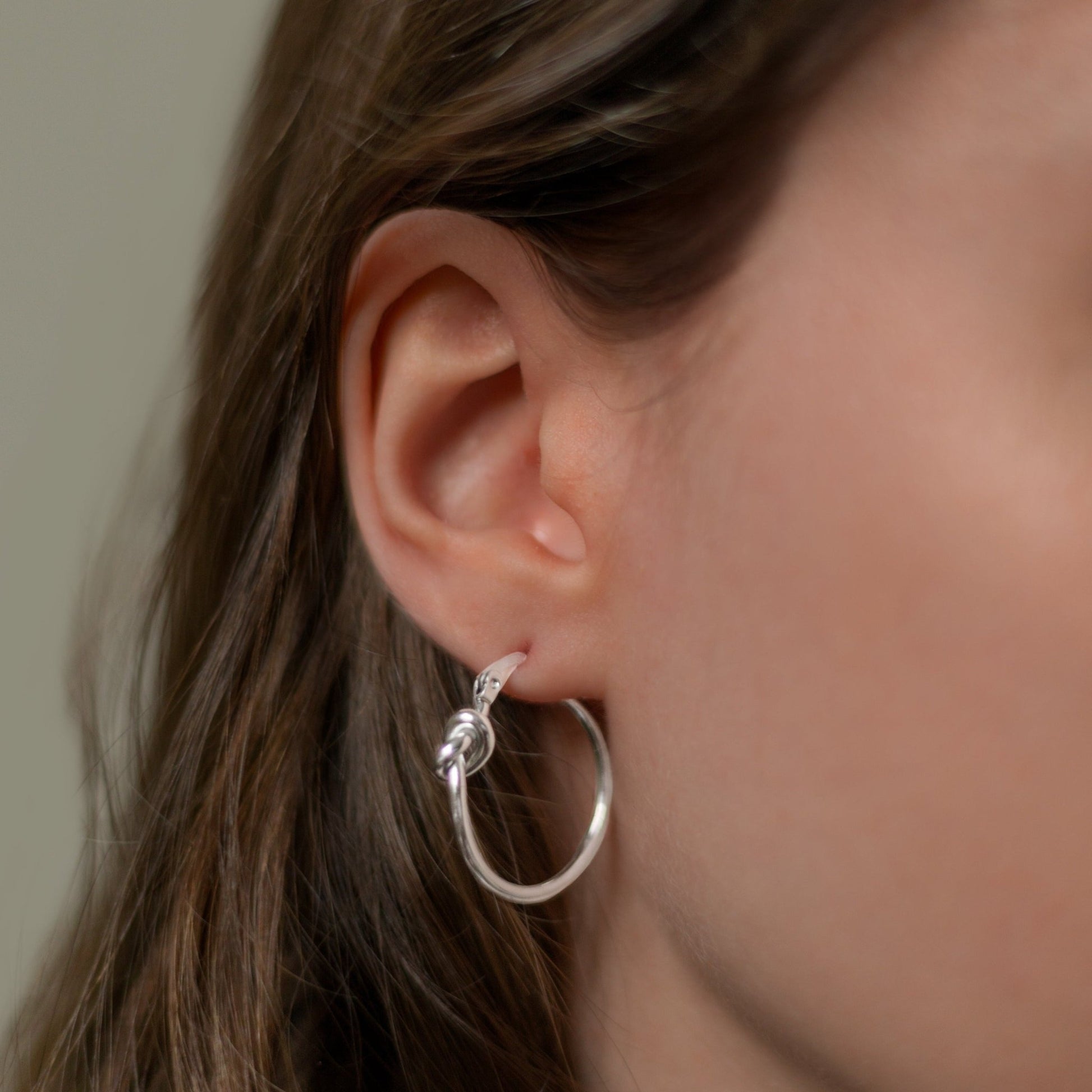 Stainless Steel Node Earrings - Ora Dazzle